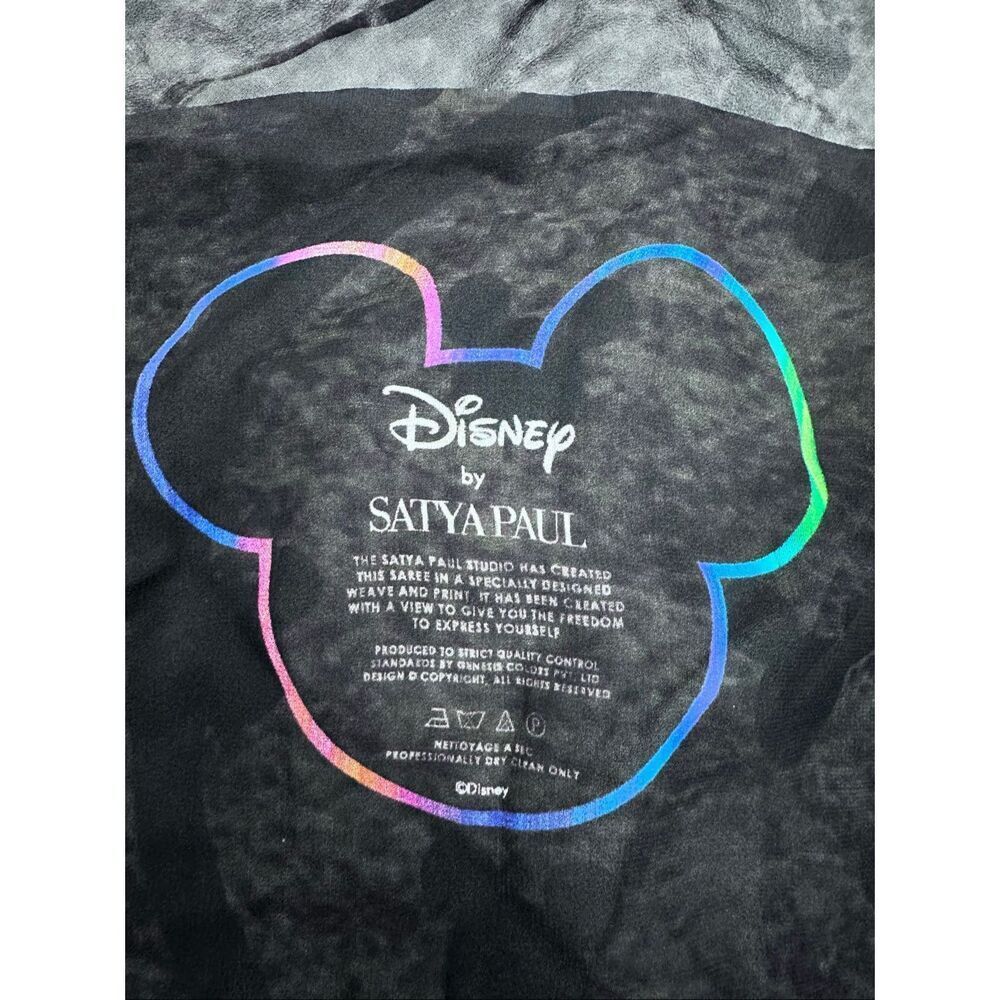 Disney x Satya Paul NWT Minnie Mouse Georgette Saree Wrap Scarf Rare Collectible - Picture 7 of 16